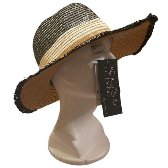 NWT INC International Concepts sun hat black white tan. One size - Picture 6 of 7